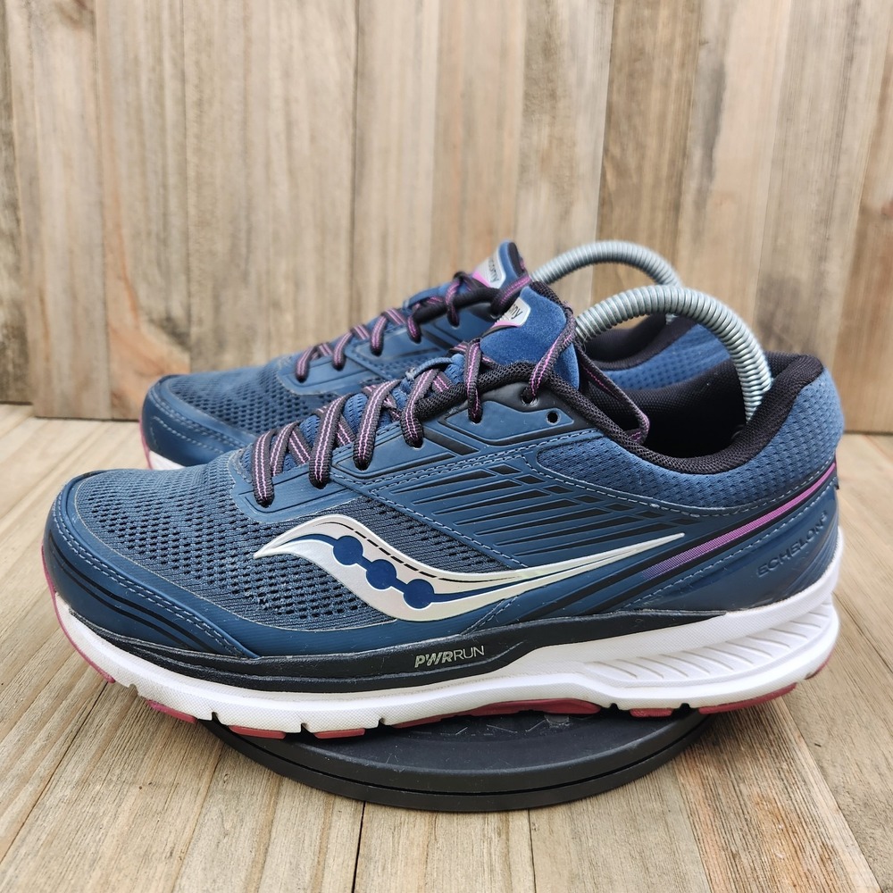 Saucony Echelon 8 Running Shoes Womens size 9.5 Deep Teal Pink S10574-31